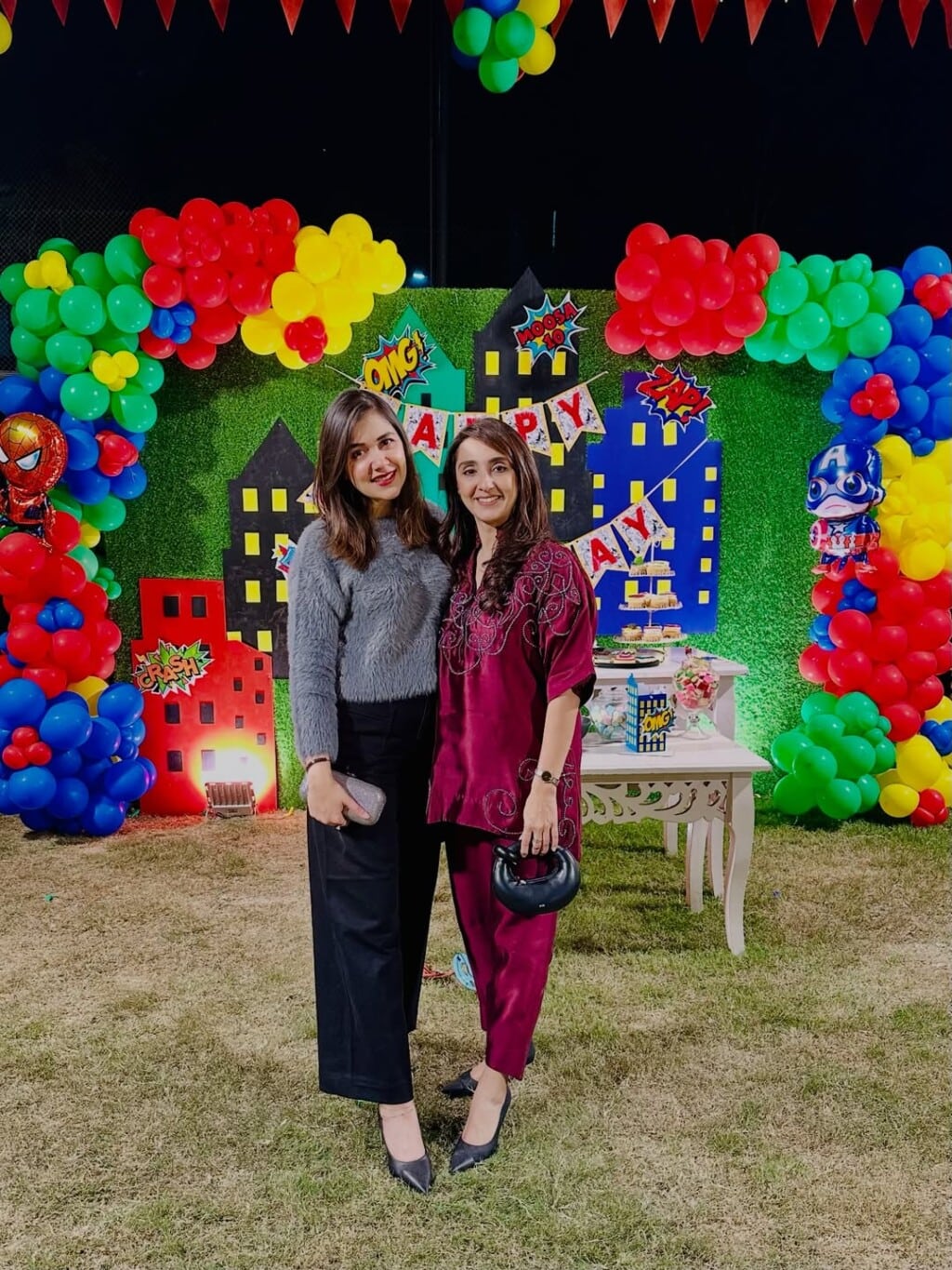 Fahad Mustafa Spotted With Wife Sana At Son’s Birthday