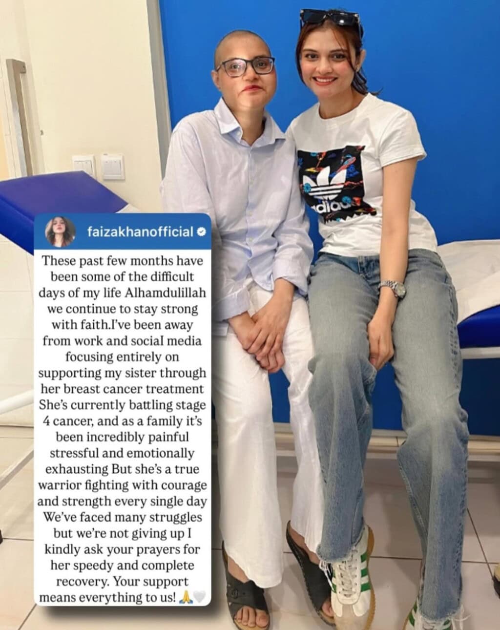 Faiza Khan Grieves the Loss of Her Dear Sister