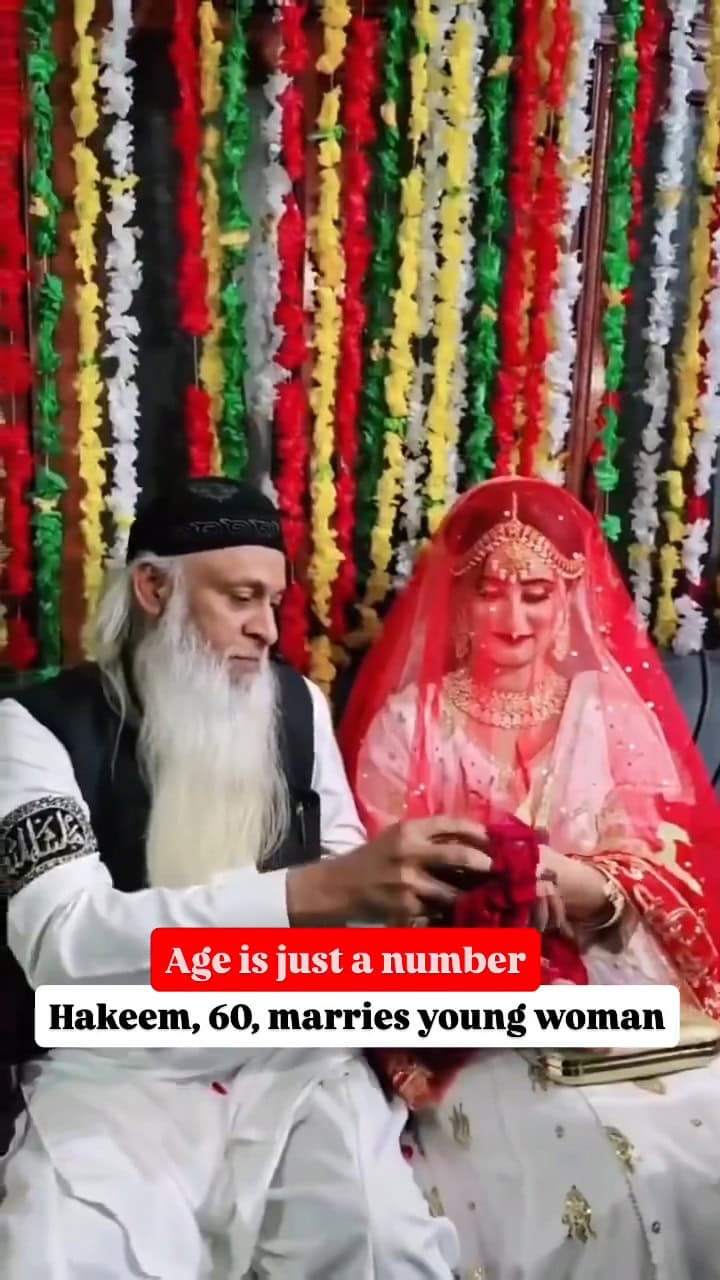 60 Year Old Hakim’s Love Marriage To Young Girl Goes Viral