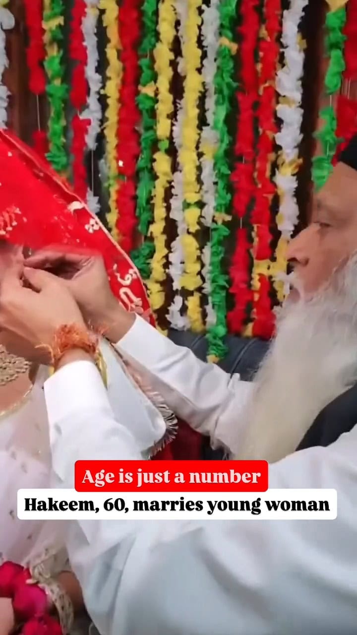 60 Year Old Hakim’s Love Marriage To Young Girl Goes Viral