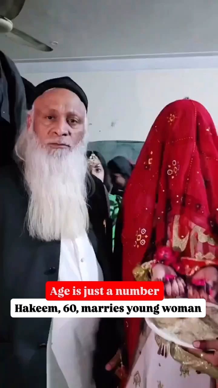 60 Year Old Hakim’s Love Marriage To Young Girl Goes Viral