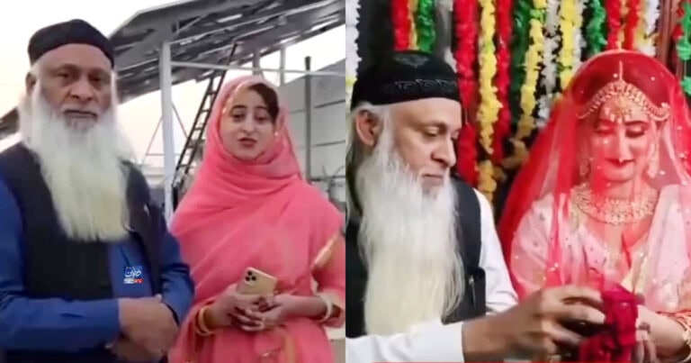 60 Year Old Hakim Babar’s Love Marriage To Young Girl Goes Viral