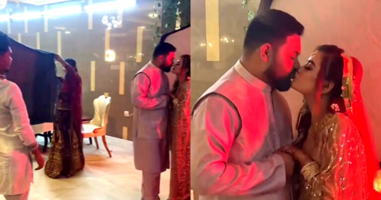 Young Couple’s Kissing Pose Ignites Social Media