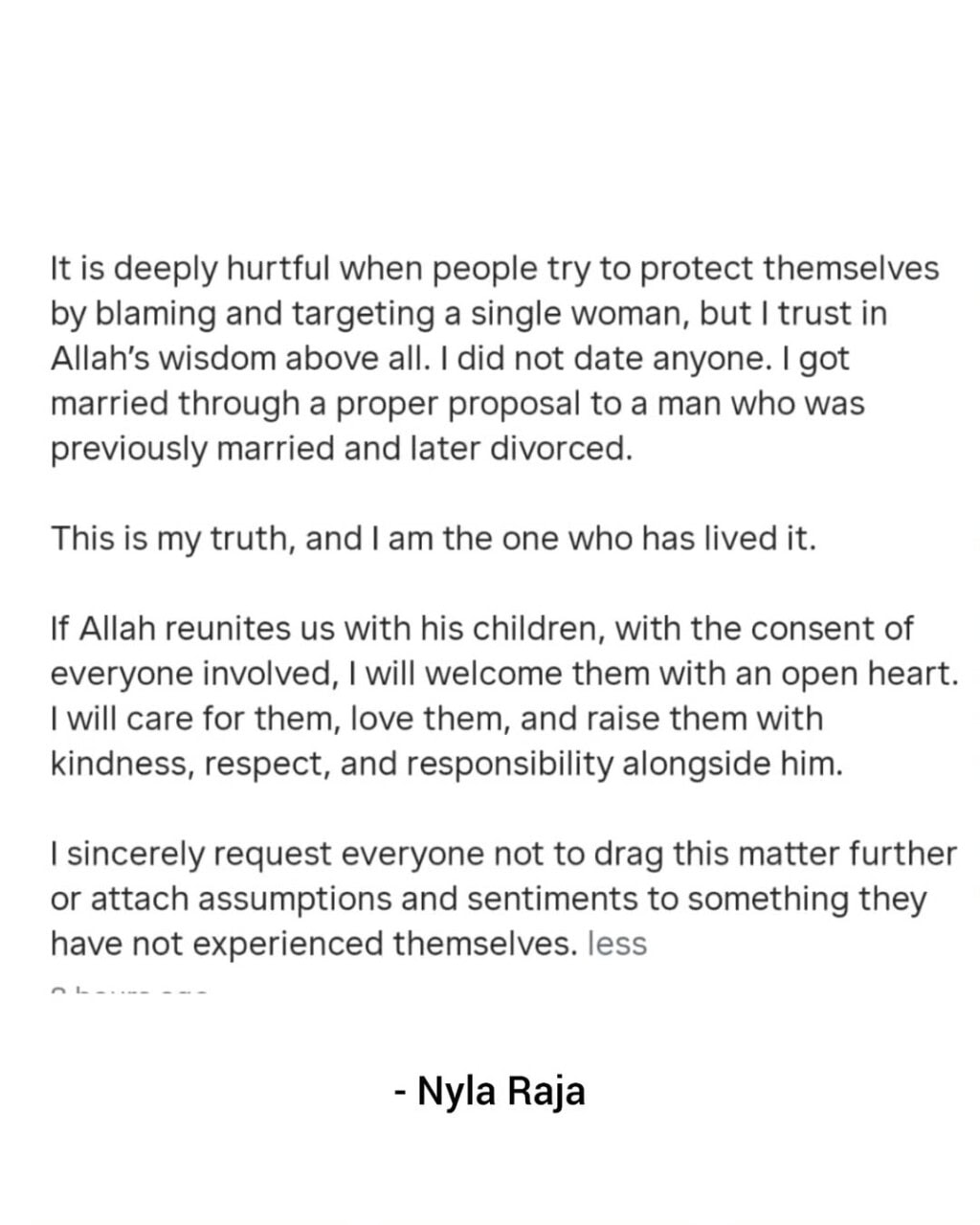 Nyla Rajah Breaks Silence On Marrying Imad Wasim