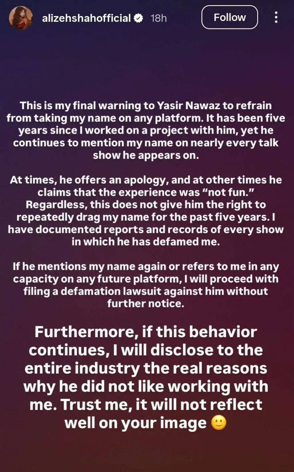 Alizeh Shah’s Serious Allegations on Yasir Nawaz & Other Senior Actors