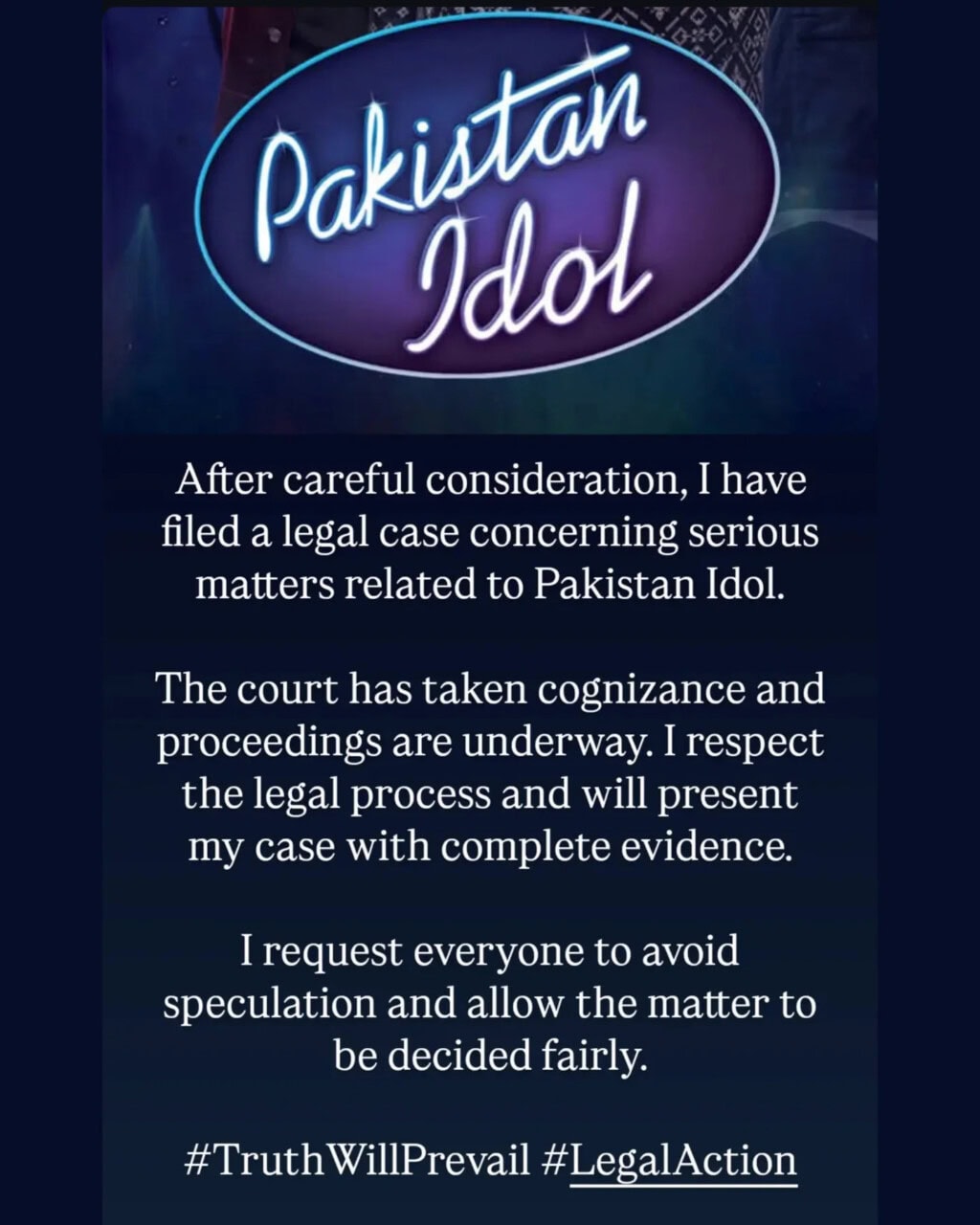 Pakistan Idol Lands In Legal Trouble