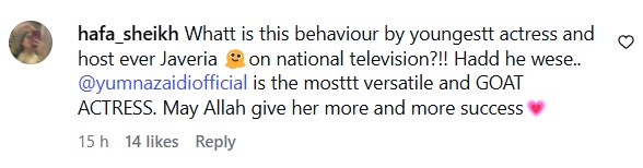 Javeria Saud Trolls Yumna Zaidi – Yumna’s Strong Response
