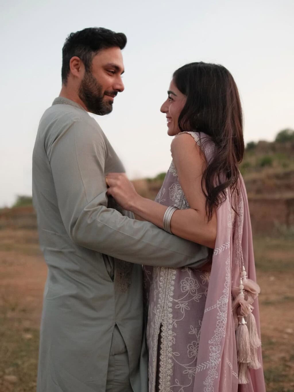 Ahmed Ali Akbar Eid Pictures with Wife