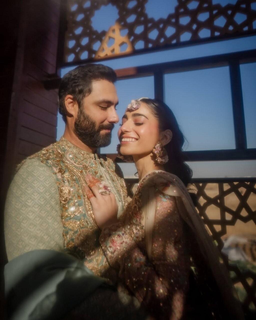 Ahmed Ali Akbar Eid Pictures with Wife