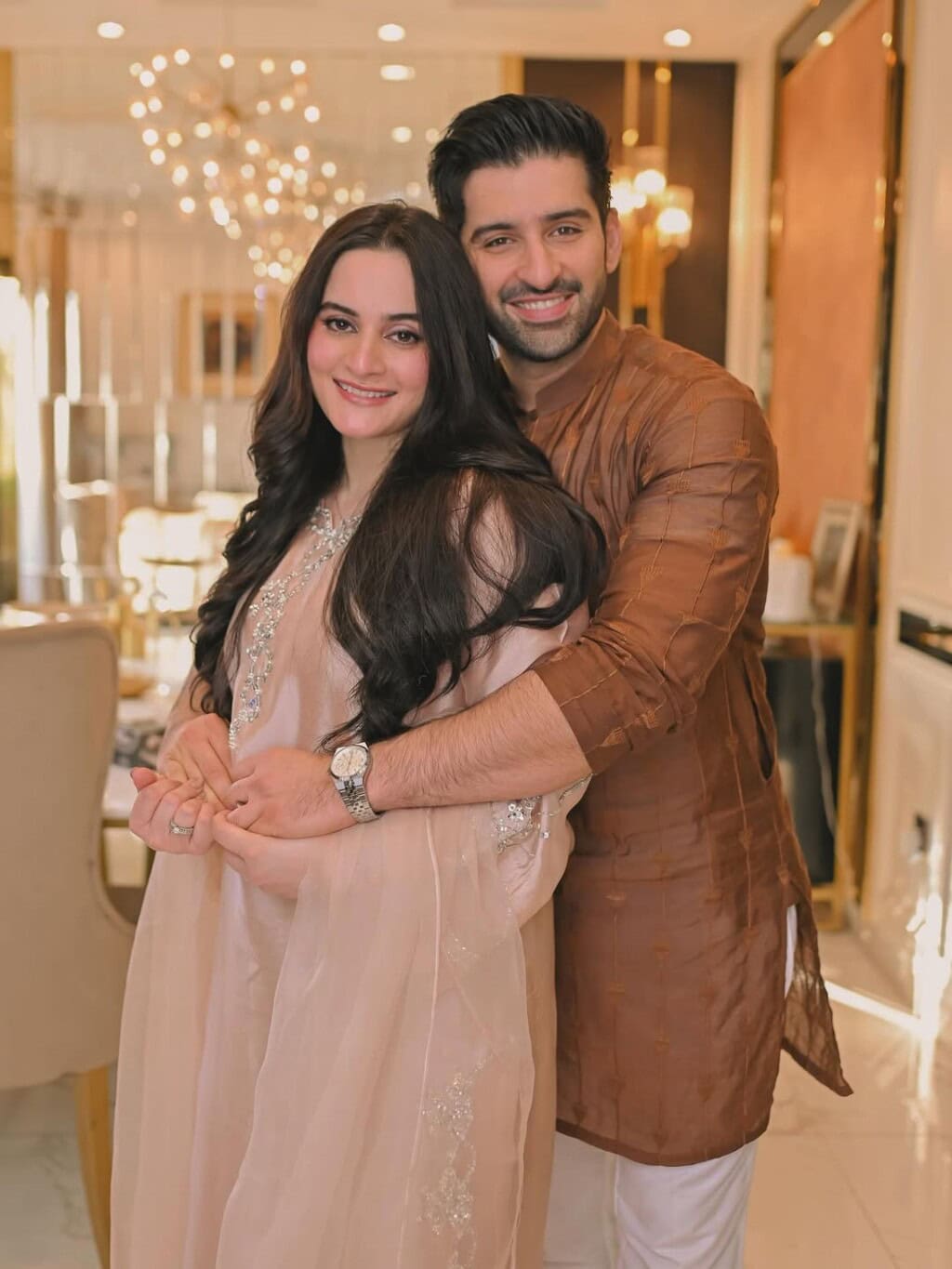 Aiman Khan and Muneeb Butt Eid Pictures