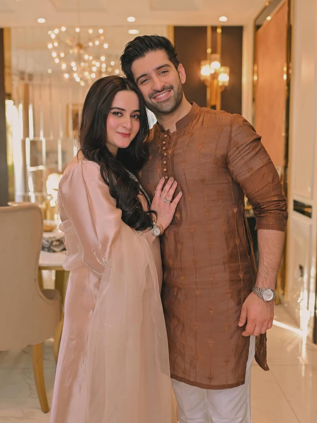 Aiman Khan and Muneeb Butt Eid Pictures