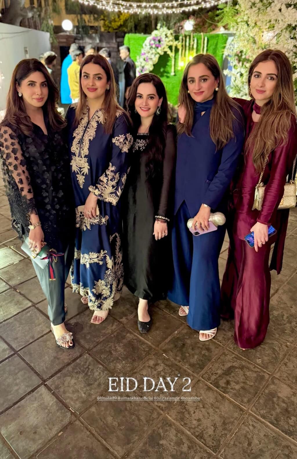 Pictures from Aiman Khan & Minal Khan’s Star Studded Eid Party