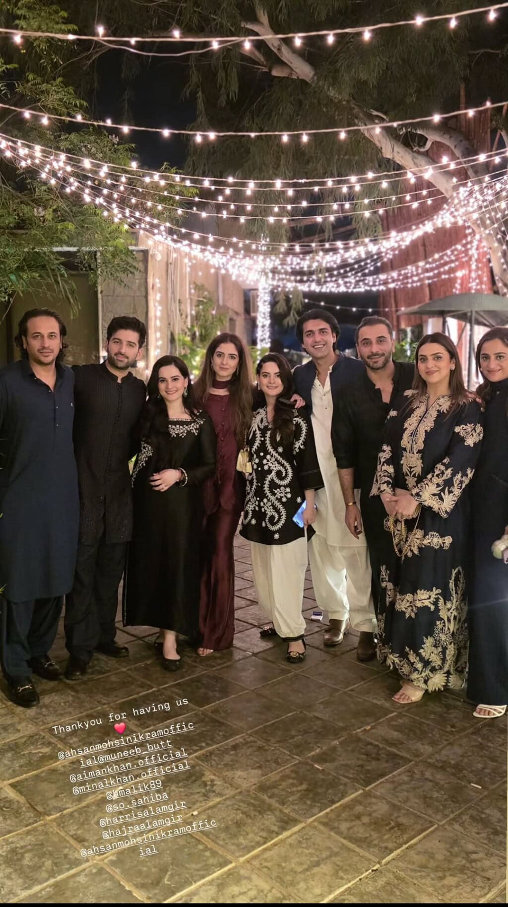 Pictures from Aiman Khan & Minal Khan’s Star Studded Eid Party