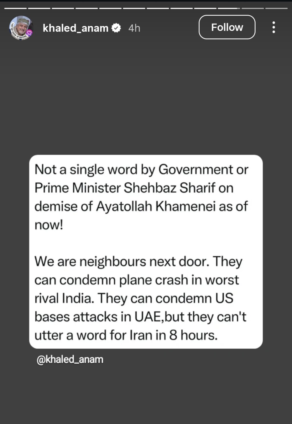 Pakistani Celebrities & Public Mourn Ayatollah Ali Khamenei’s Martyrdom