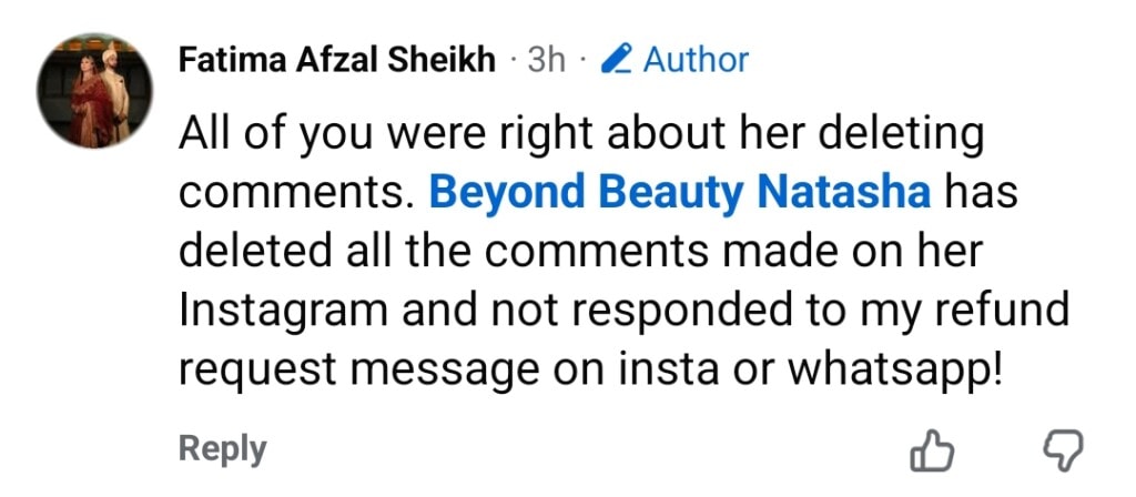 Bridal Client Exposes Natasha Lakhani of Natasha Salon