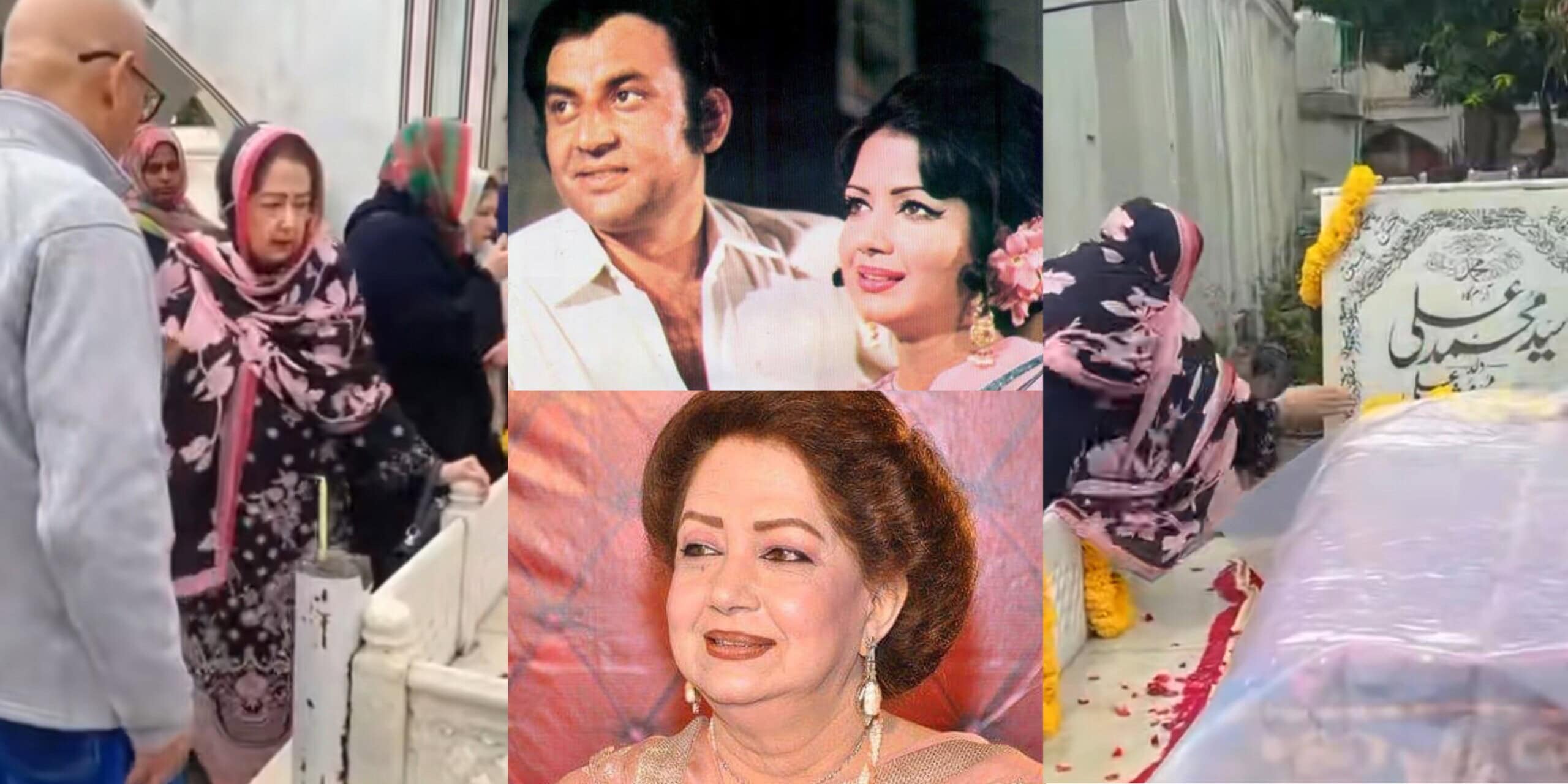 Former Film Star Zeba Ali Visits Husband’s Grave