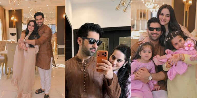 Aiman Khan and Muneeb Butt Eid Pictures
