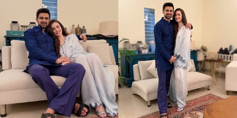 Sana Javed and Shoaib Malik Eid Clicks