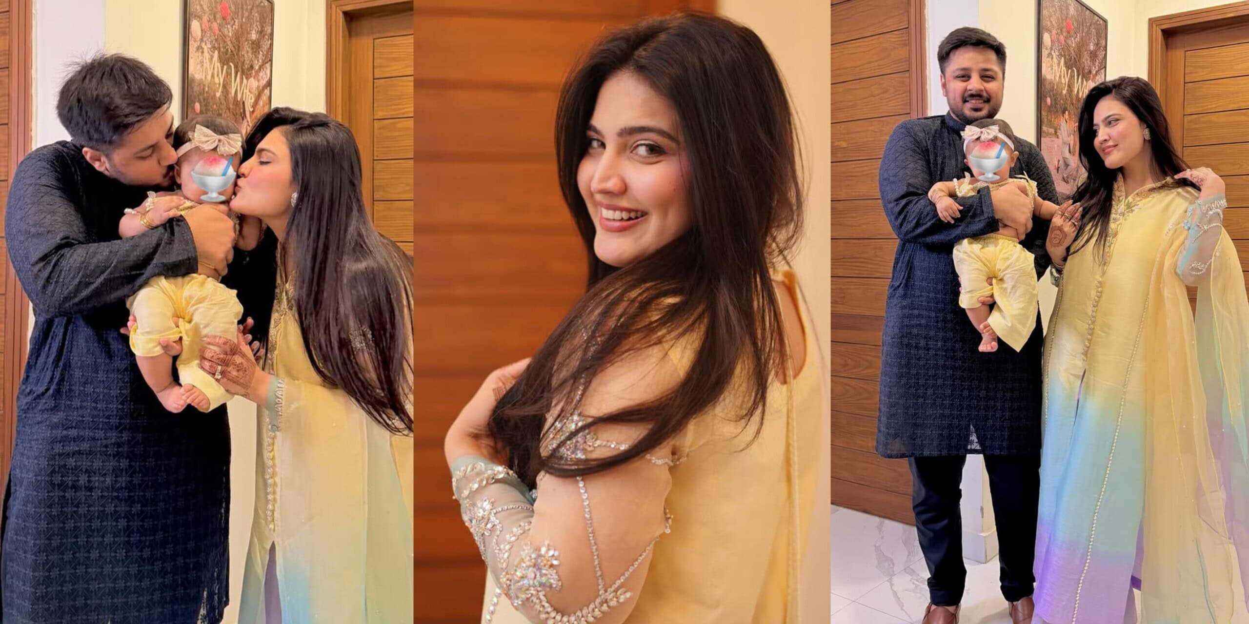 Iqra Kanwal Eid Pictures with Family