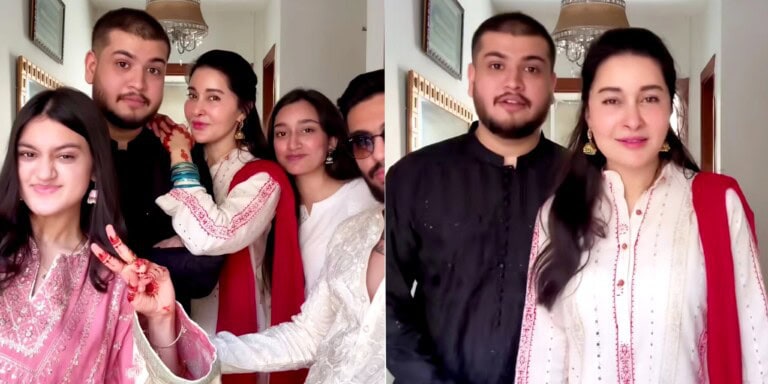 Shaista Lodhi Celebrating Eid ul Fitr with Her Children