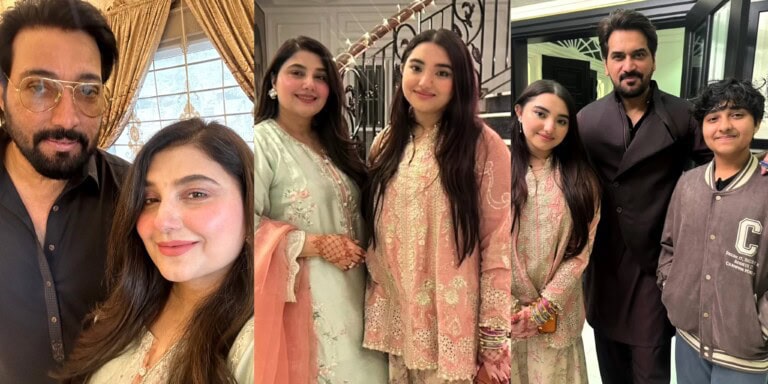Javeria Saud Clicks with Family from Eid Party