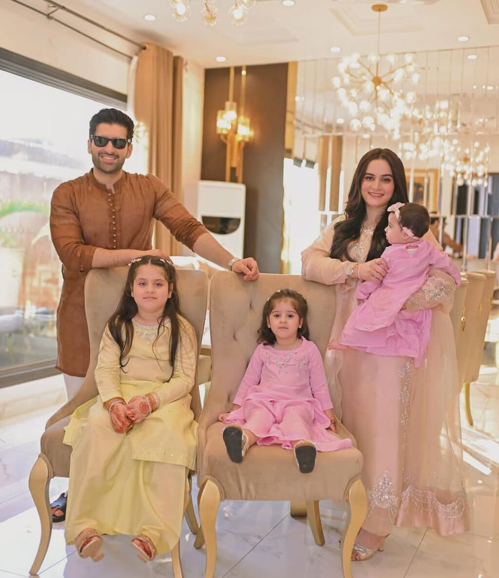 Aiman Khan and Muneeb Butt Eid Pictures