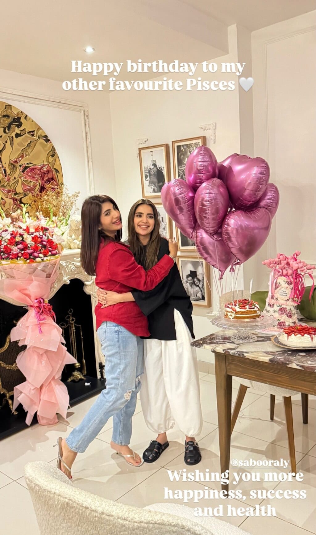 Saboor Aly Celebrates Birthday with Family & Friends