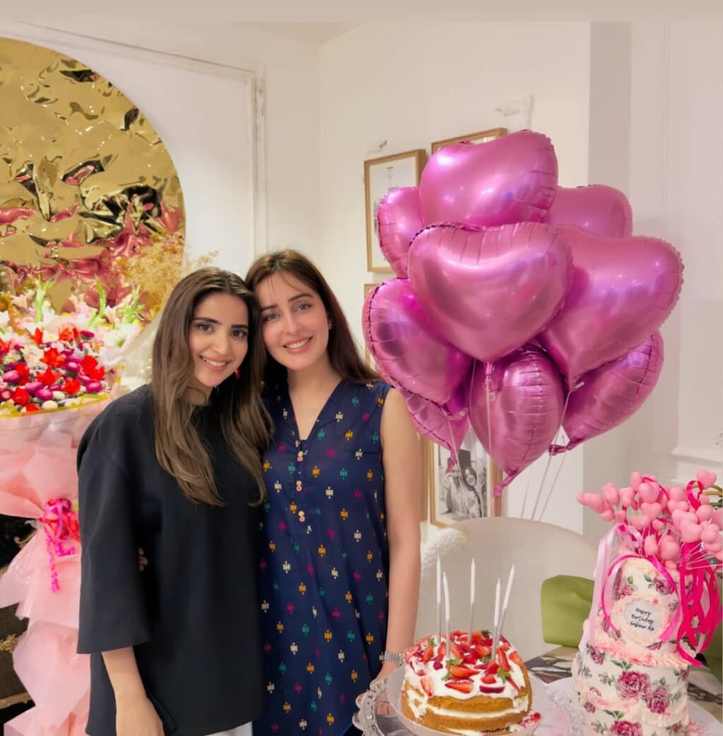 Saboor Aly Celebrates Birthday with Family & Friends