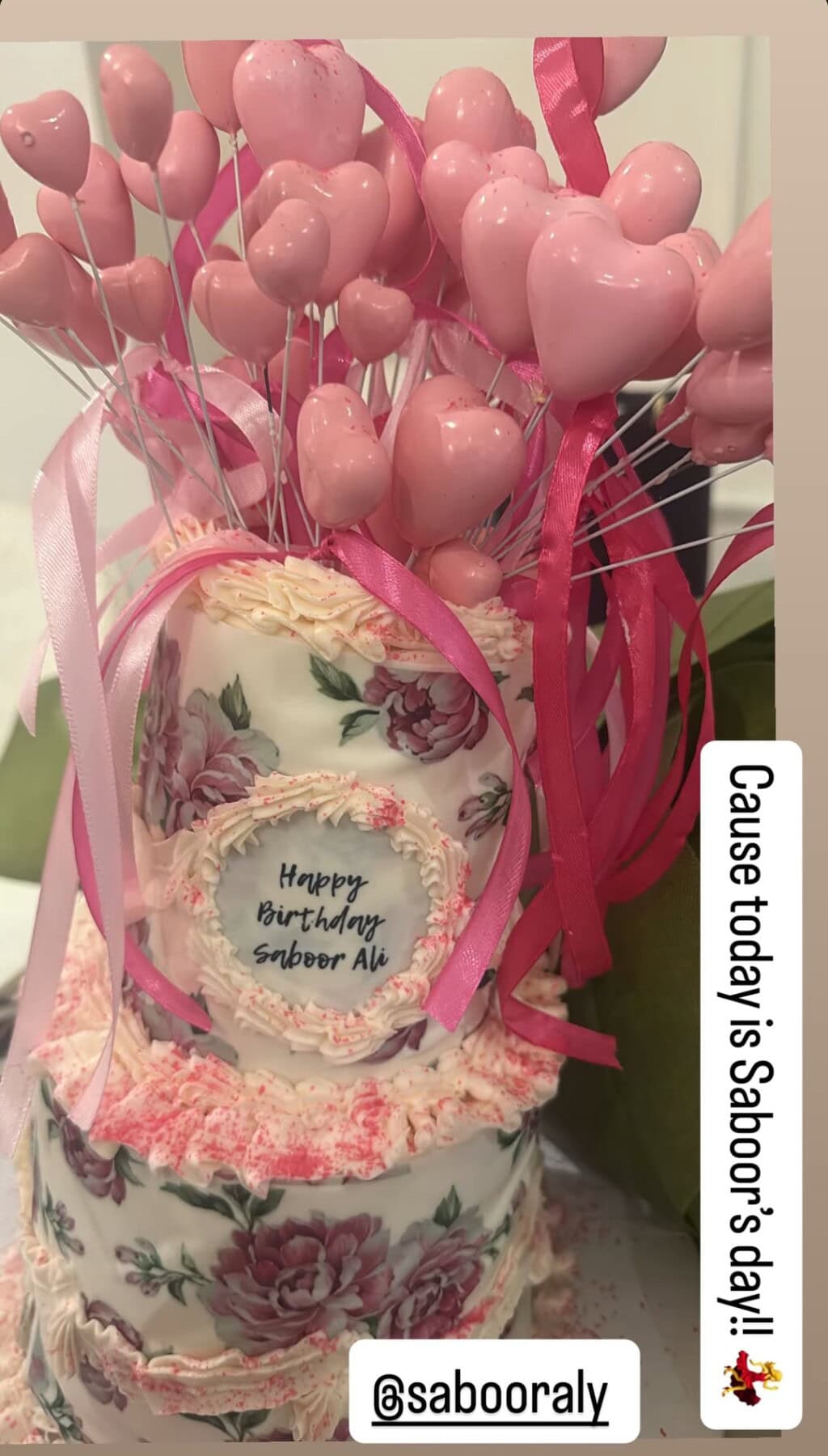 Saboor Aly Celebrates Birthday with Family & Friends