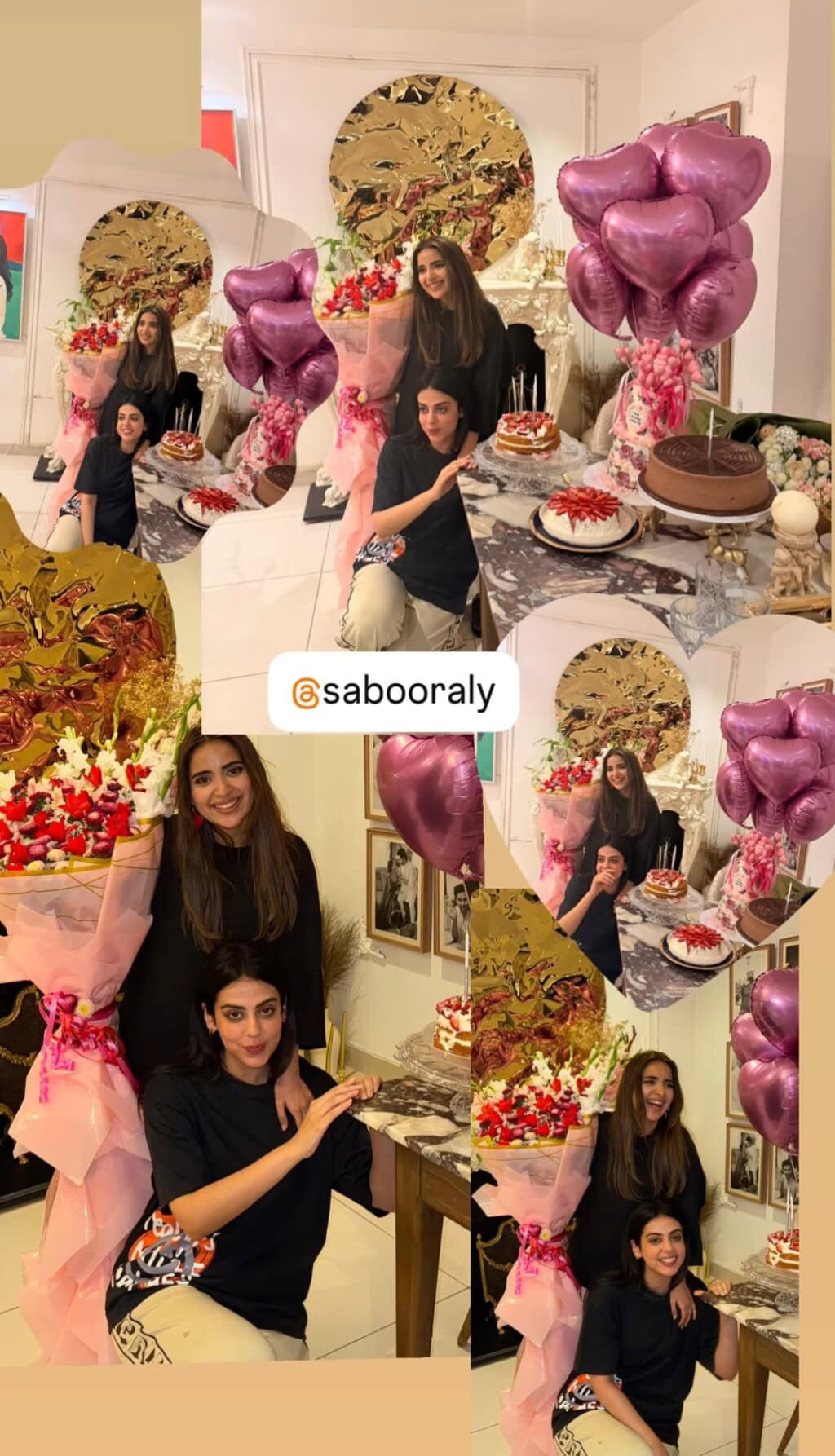 Saboor Aly Celebrates Birthday with Family & Friends