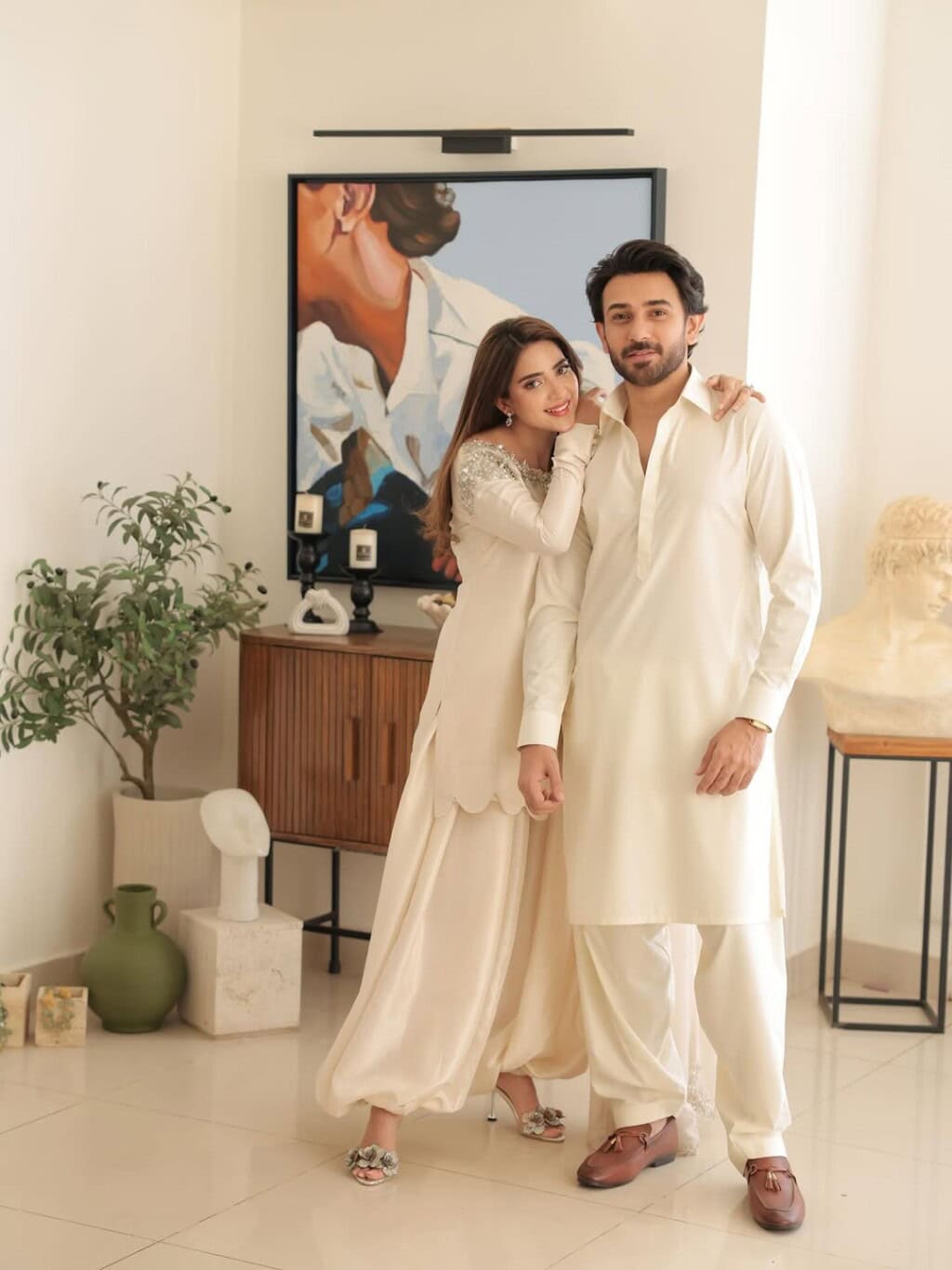 Ali Ansari and Saboor Aly’s Adorable Eid Pictures with Their Daughter
