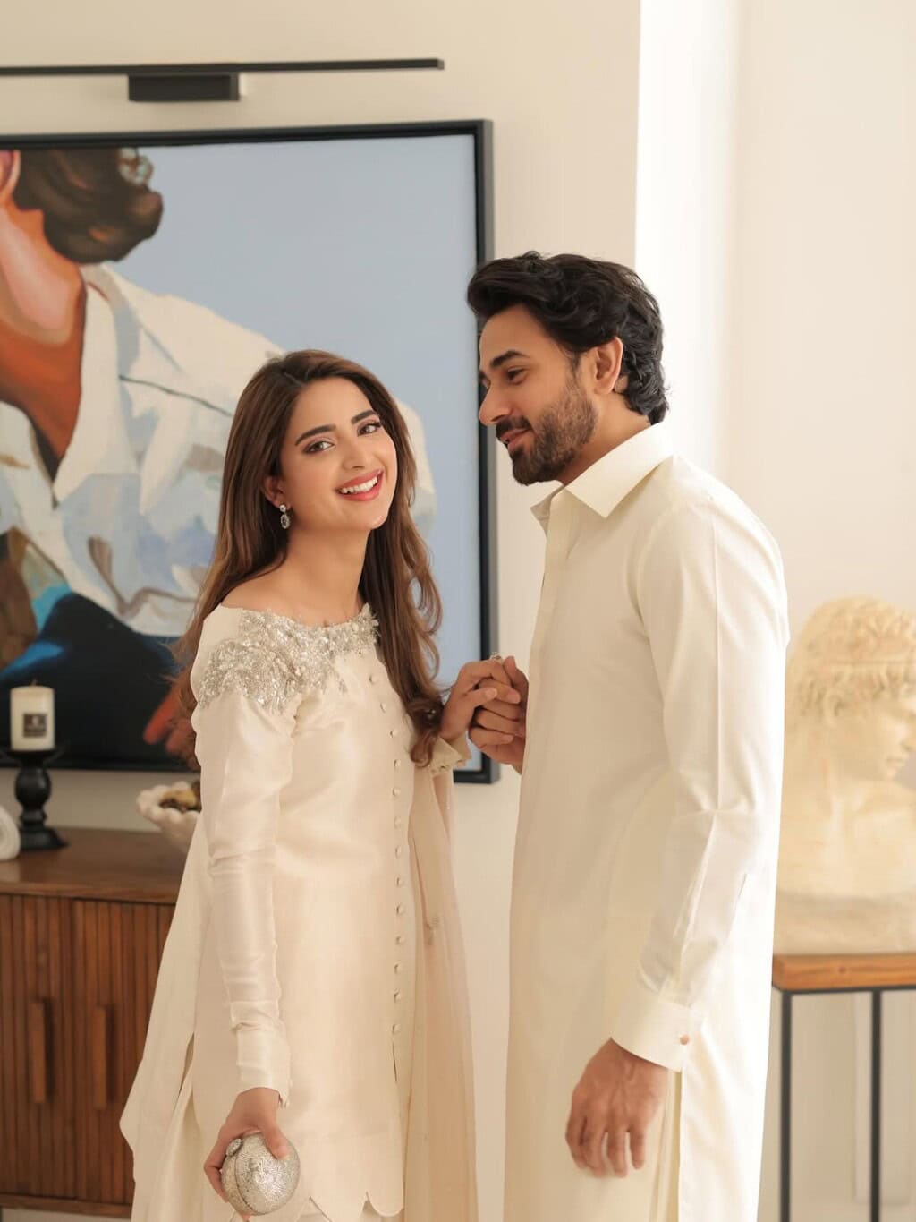 Ali Ansari and Saboor Aly’s Adorable Eid Pictures with Their Daughter