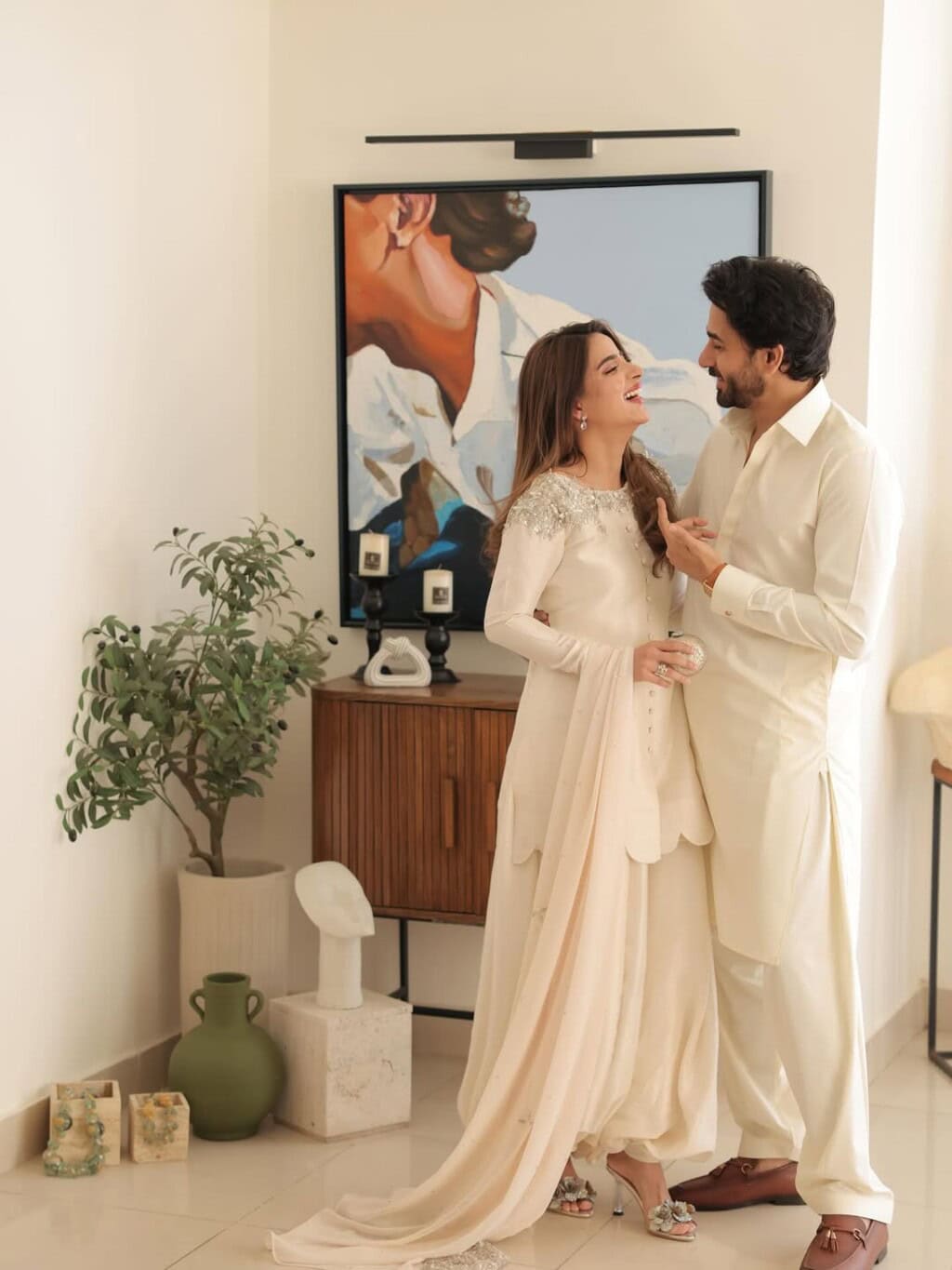 Ali Ansari and Saboor Aly’s Adorable Eid Pictures with Their Daughter