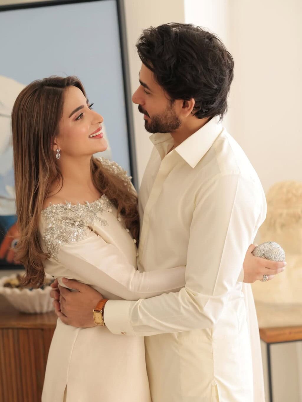 Ali Ansari and Saboor Aly’s Adorable Eid Pictures with Their Daughter