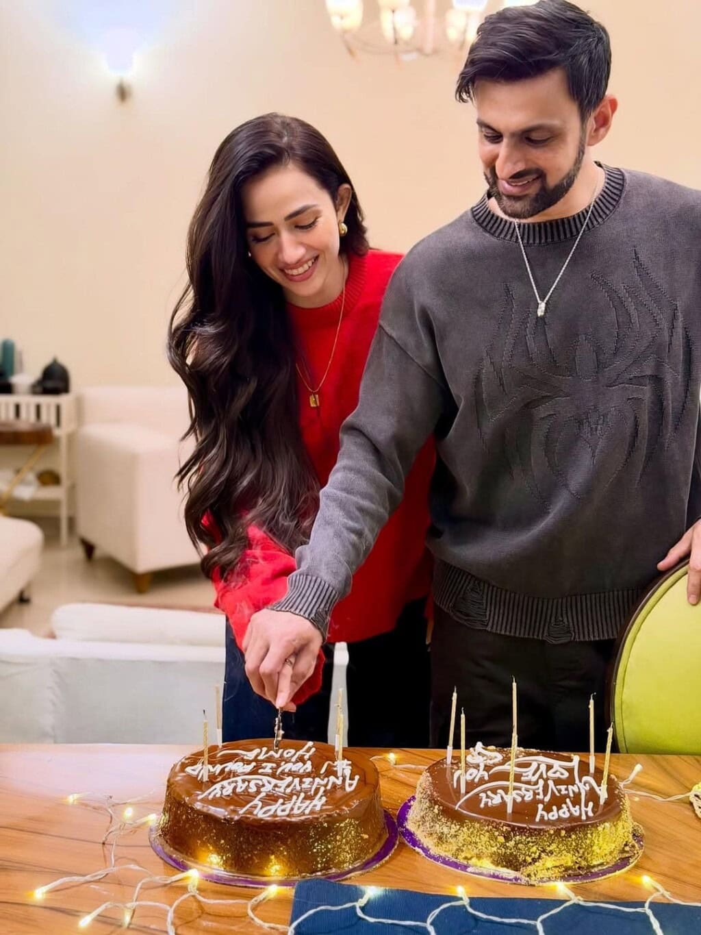 Sana Javed and Shoaib Malik Eid Clicks