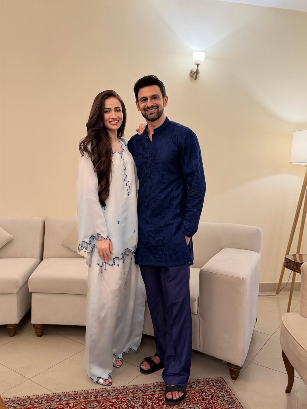 Sana Javed and Shoaib Malik Eid Clicks