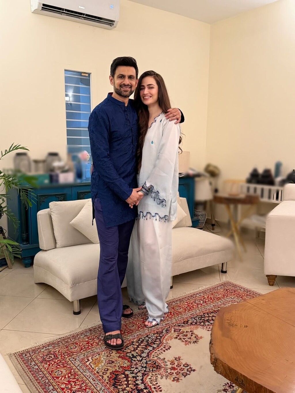 Sana Javed and Shoaib Malik Eid Clicks