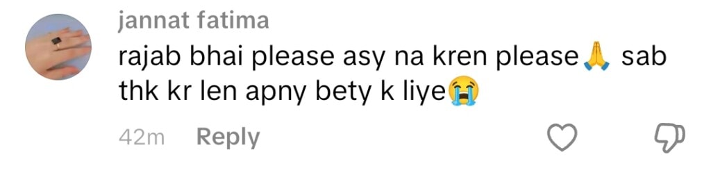 Rajab Butt Replies to Emaan Rajab’s Divorce Story