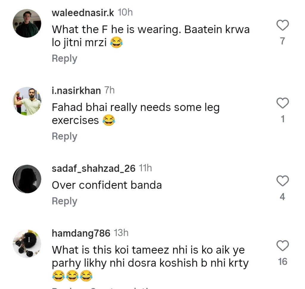 Fahad Mustafa’s Outfit Choice in Recent Interview Disgusts Fans