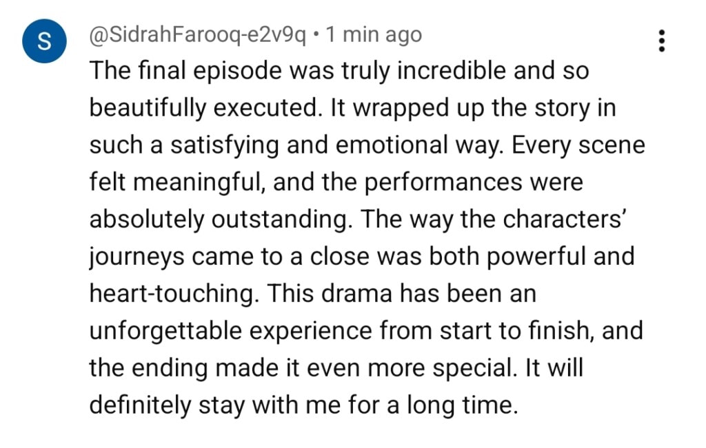 Meri Zindagi Hai Tu Last Episode Public Reaction
