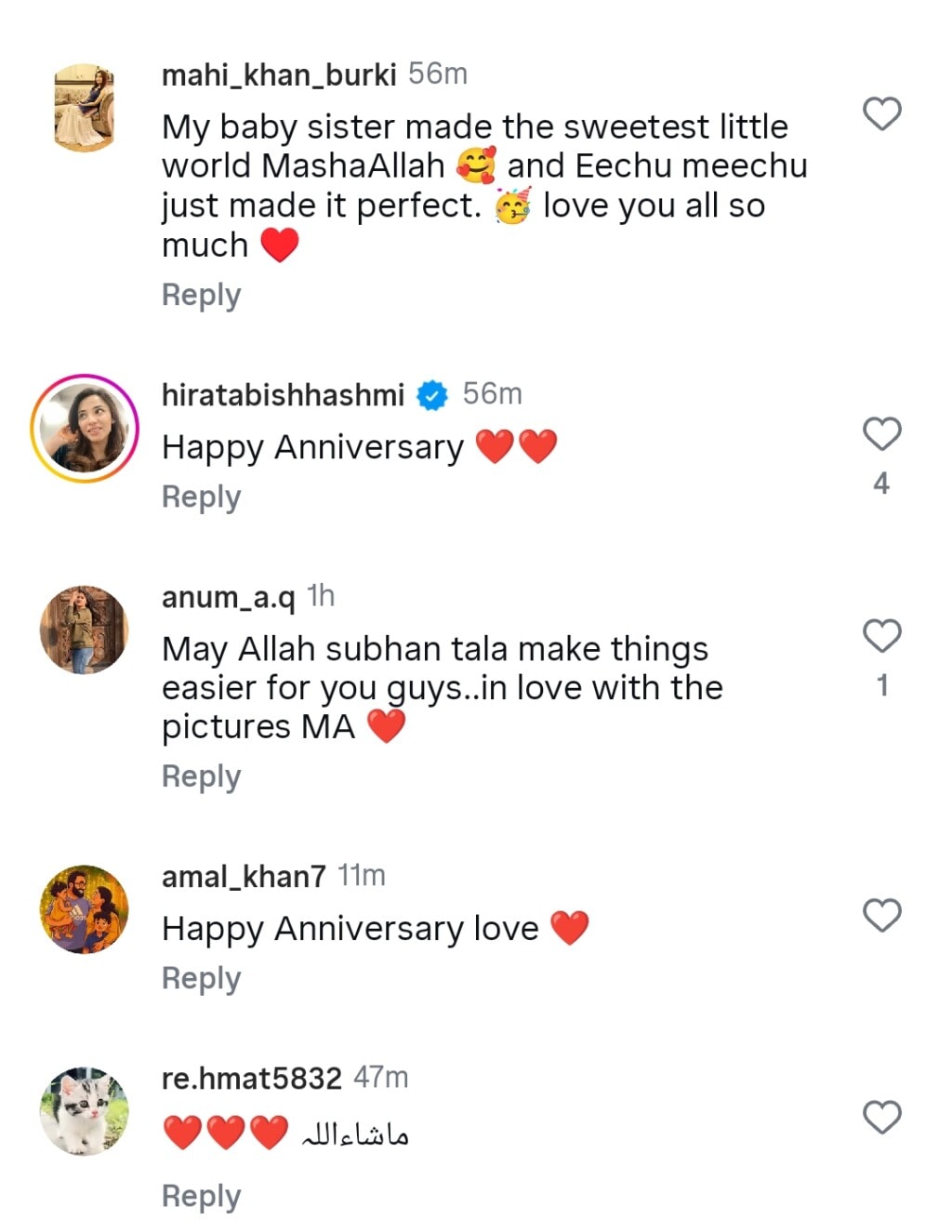 Mariyam Nafees Celebrates Fourth Wedding Anniversary