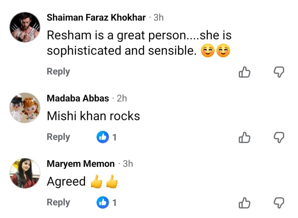 Mishi Khan Defends Resham After Deedar’s Statement Against Her