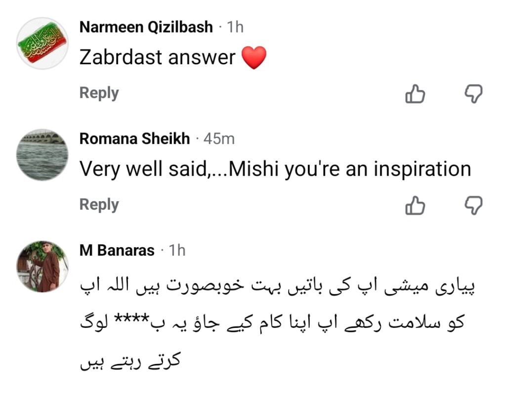 Mishi Khan Defends Resham After Deedar’s Statement Against Her