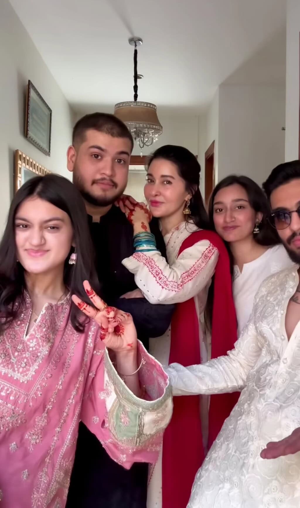 Shaista Lodhi Celebrating Eid ul Fitr with Her Children