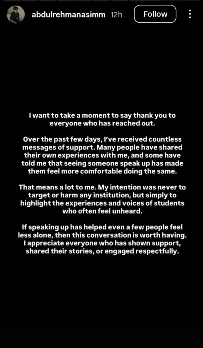 Young Influencer Abdul Rehman Asim Exposes NCA Bullying Culture