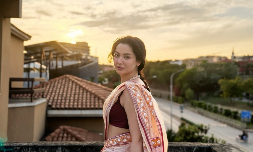 Hania Aamir’s Bold Eid Saree Look Under Fire