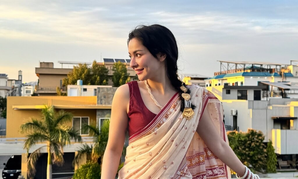 Hania Aamir’s Bold Eid Saree Look Under Fire