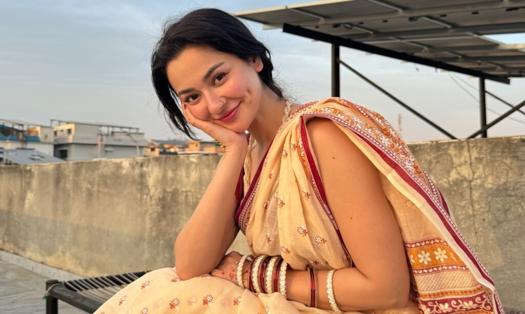 Hania Aamir’s Bold Eid Saree Look Under Fire