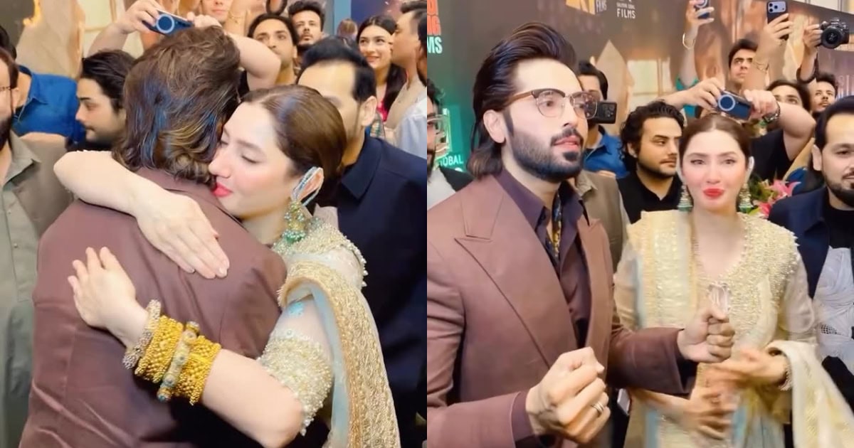 Mahira Khan & Fahad Mustafa’s Public Hug Sparks Criticism