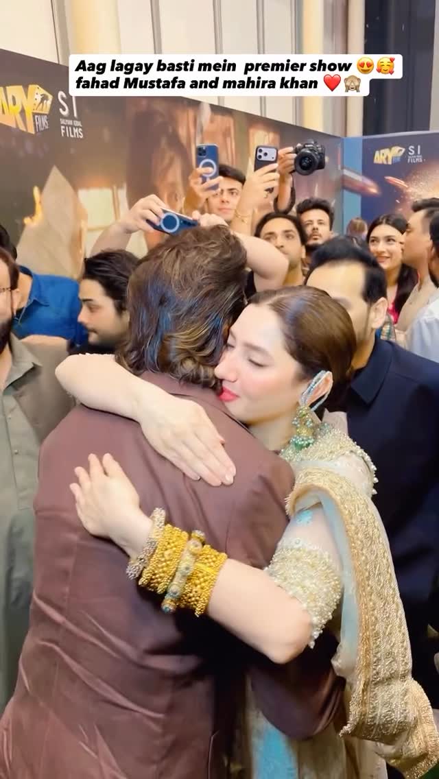 Mahira Khan & Fahad Mustafa’s Public Hug Sparks Criticism